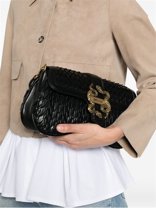Borsa donna Just Cavalli nera con logo JUST CAVALLI | 80RA4BA1ZSD90899